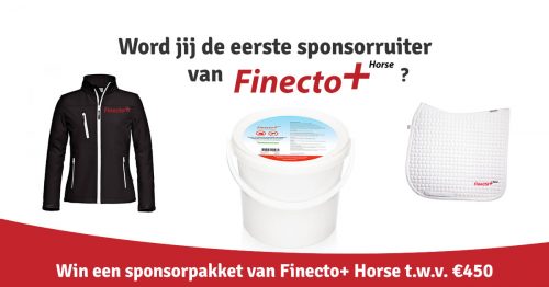 WINACTIE: Word jij de eerste sponsorruiter van Finecto+ Horse?